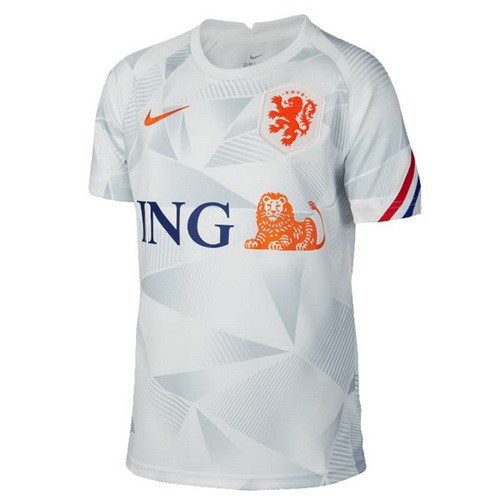 Thailande Maillot Football Pays Bas Pre Match 2020 Gris